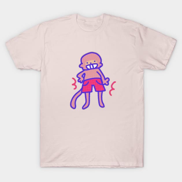 Pink Shorts Monkey T-Shirt by Kenners